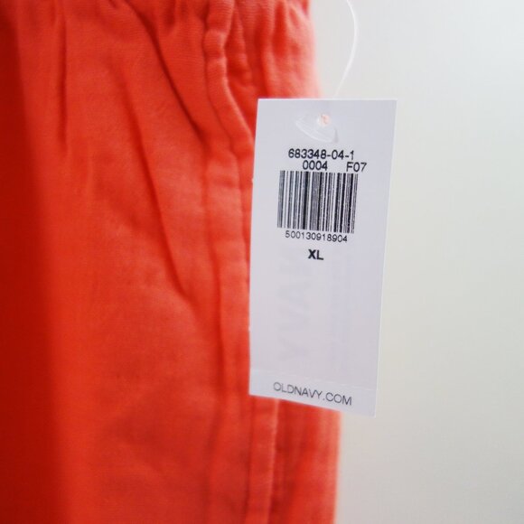 Old Navy High-Waisted Crinkle Gauze Super Wide-Leg Pants in Coral (XL) NWT! - Picture 10 of 12